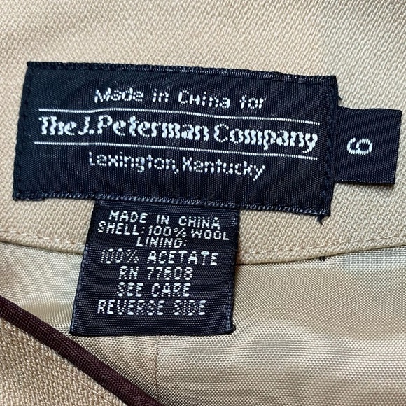 THE J Peterman Company Wool Lined embroidered riding vest - Picture 2 of 5